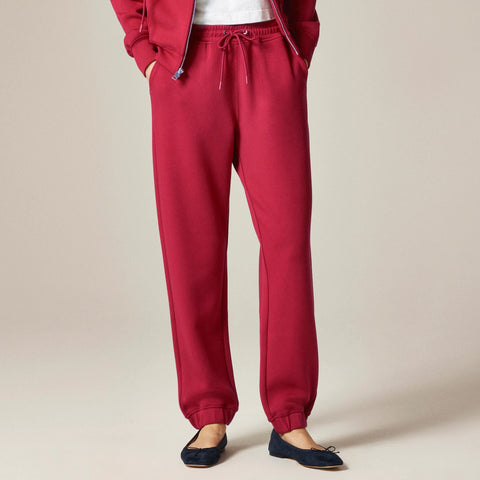 Scuba-knit jogger pant