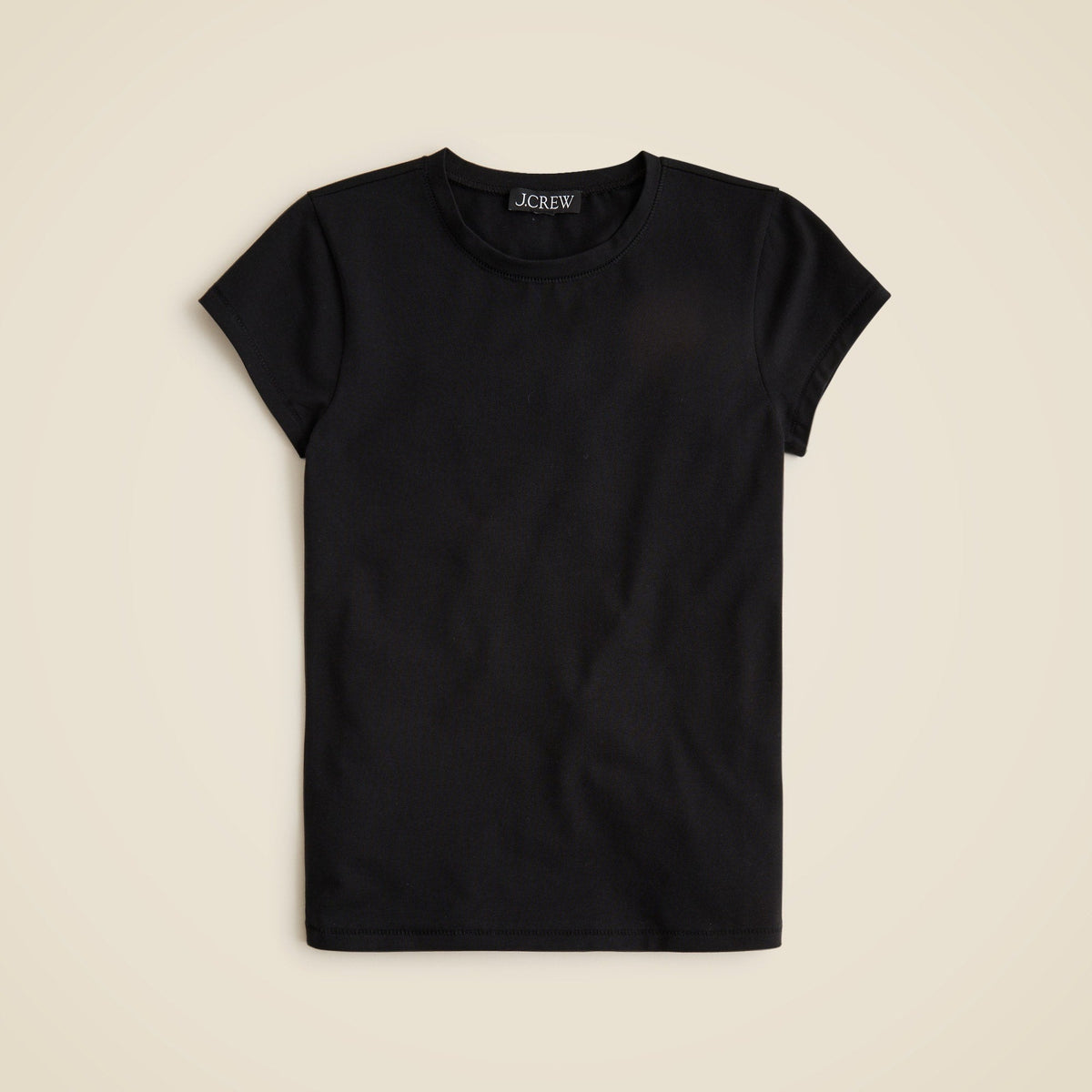 Stretch cotton-blend short-sleeve T-shirt