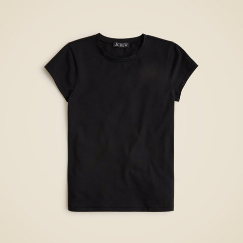 Stretch cotton-blend short-sleeve T-shirt