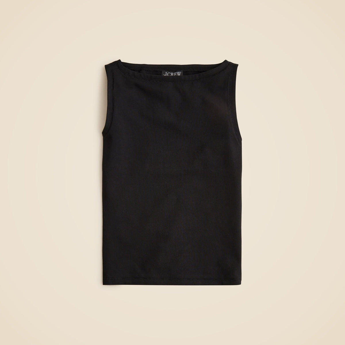 Stretch cotton shell top