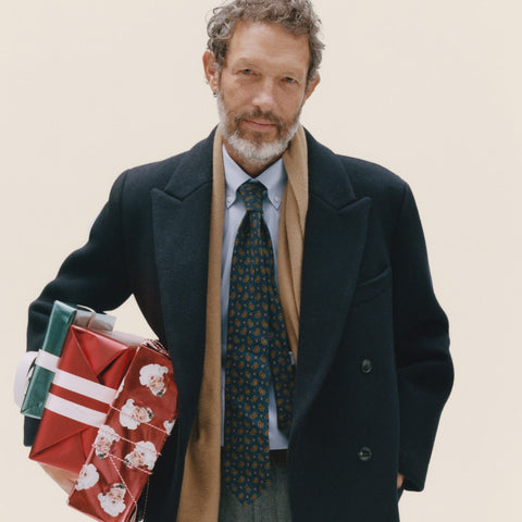 New York double-breasted overcoat in wool melton