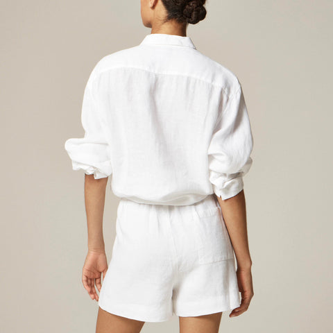 3" Stratus short in linen