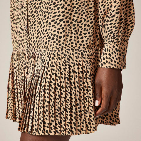 New Amelia shirt-dress in cheetah print