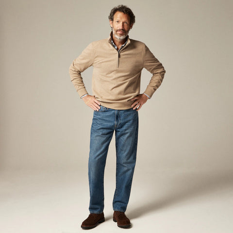 Seaboard soft-knit half-zip pullover