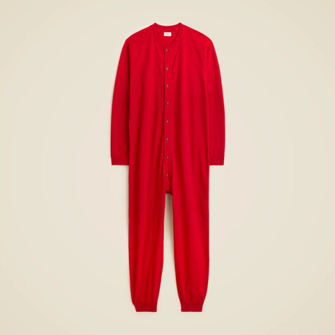 Union suit in premium-weight cotton