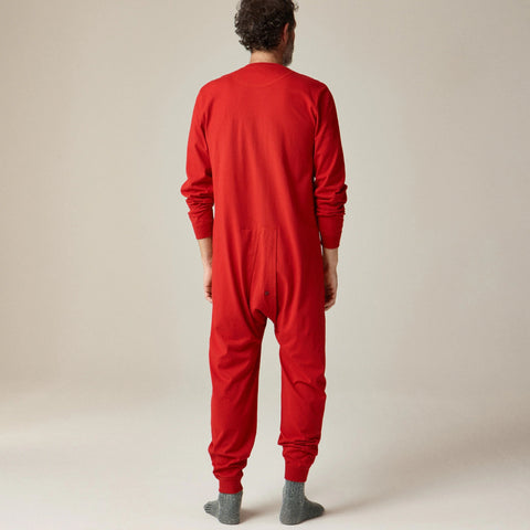 Union suit in premium-weight cotton