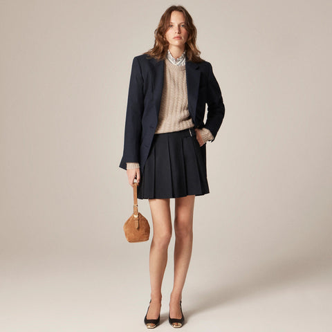 Perfect cashmere cable-knit crewneck sweater