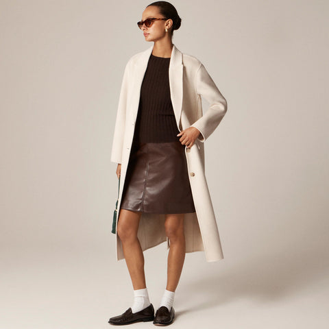 Wide-rib cashmere sweater shell