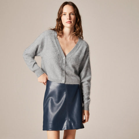 Brushed cashmere party cardigan