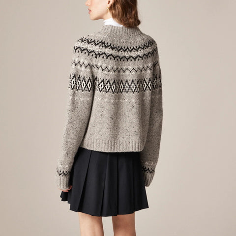 Fair Isle cardigan in wool blend