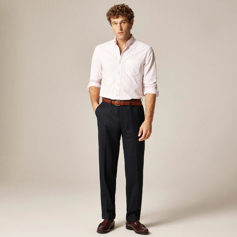 Classic creased wool trouser