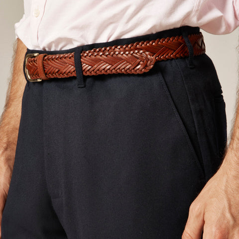 Classic creased wool trouser