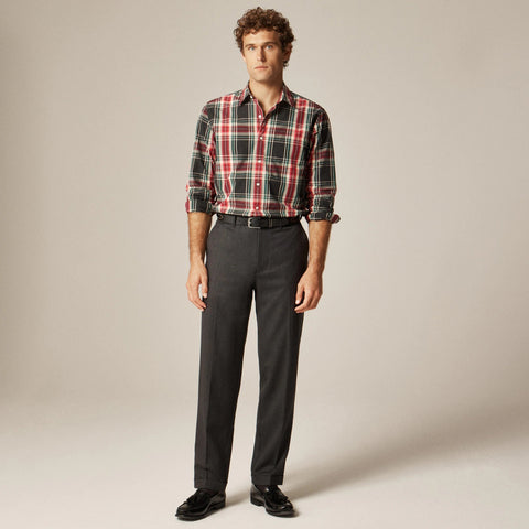 Classic creased wool trouser