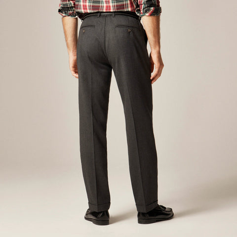 Classic creased wool trouser