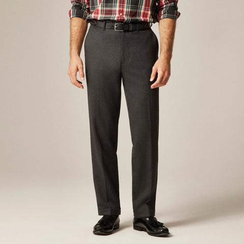 Classic creased wool trouser