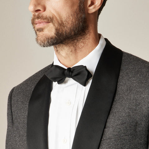 Limited-edition Relaxed-fit shawl-collar tuxedo jacket in English wool flannel