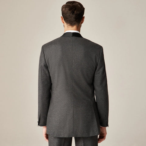 Limited-edition Relaxed-fit shawl-collar tuxedo jacket in English wool flannel