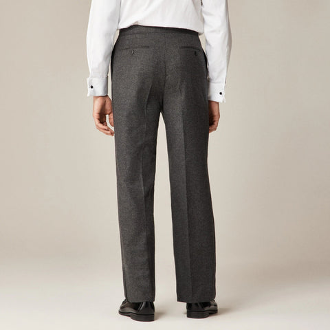 Limited-edition Relaxed-fit tuxedo pant in English wool flannel