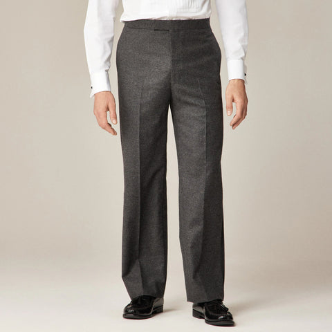 Limited-edition Relaxed-fit tuxedo pant in English wool flannel