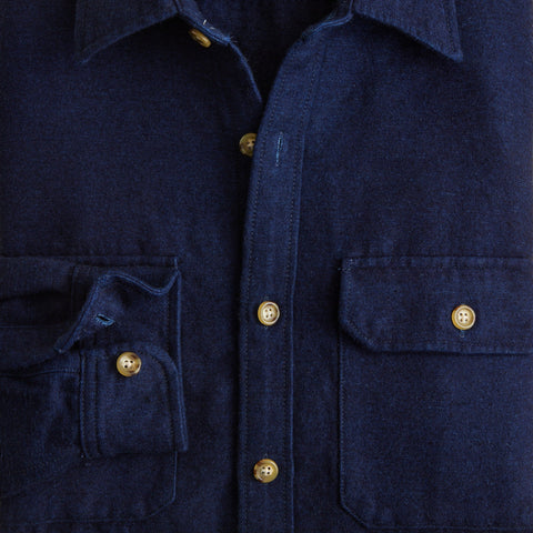 Heavyweight chamois workshirt in Japanese cotton