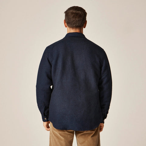 Heavyweight chamois workshirt in Japanese cotton