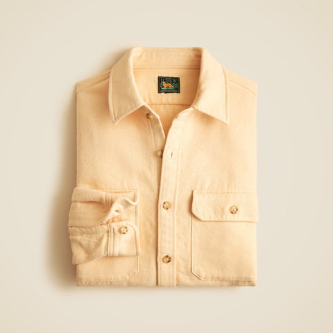 Heavyweight chamois workshirt in Japanese cotton