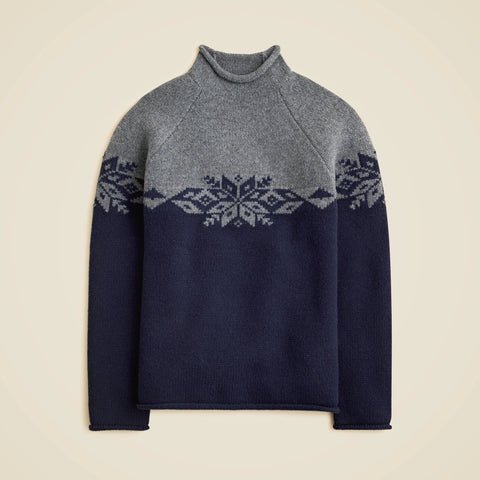 Fair Isle Rollneck™ sweater in lambswool