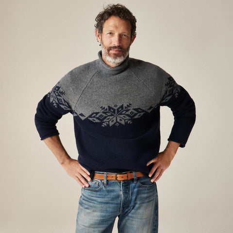 Fair Isle Rollneck™ sweater in lambswool