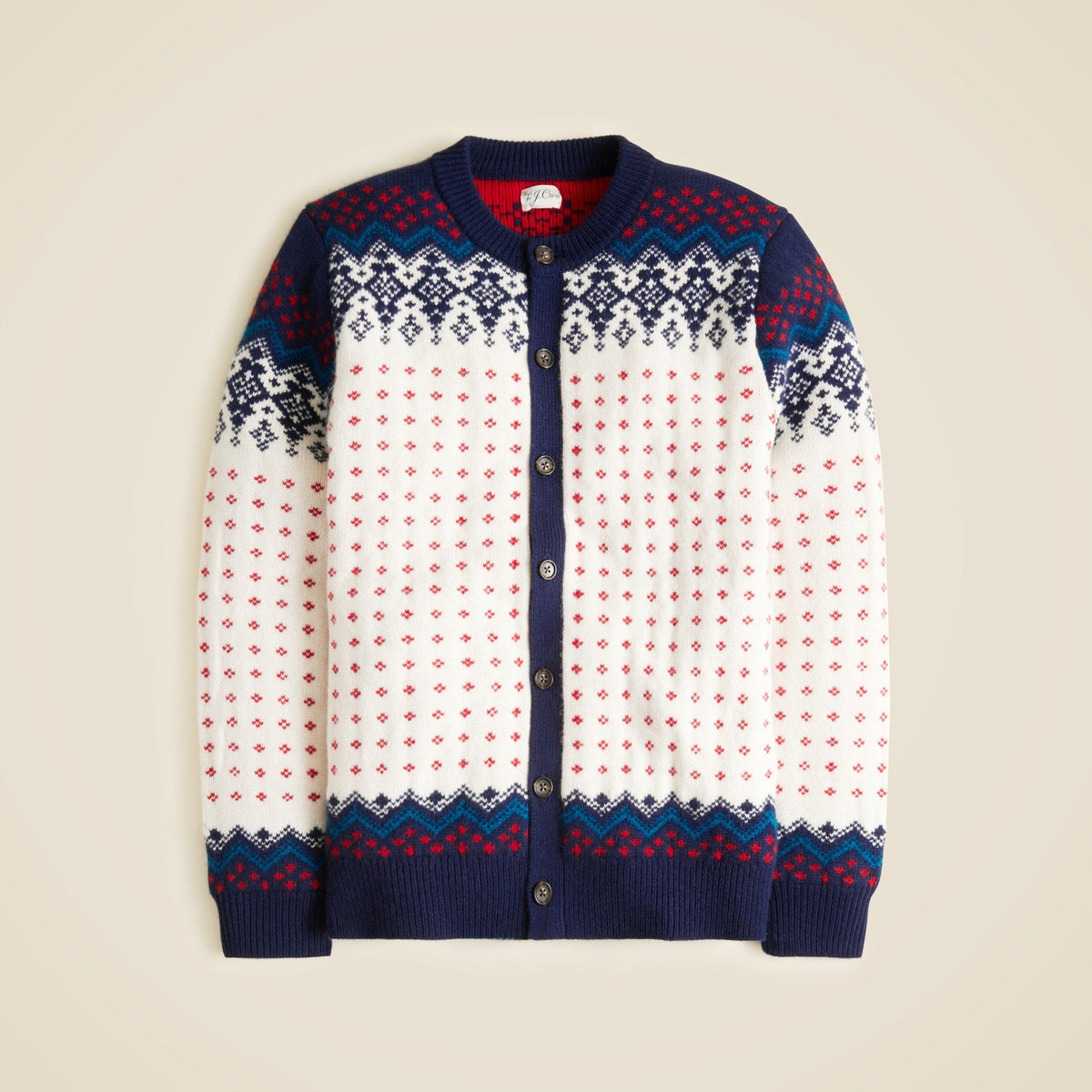 Fair Isle cardigan in lambswool