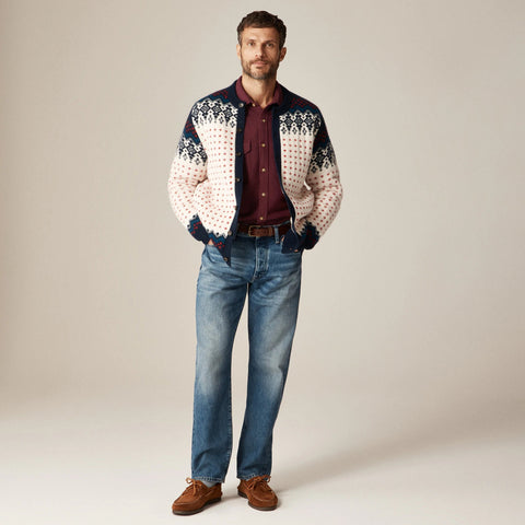 Fair Isle cardigan in lambswool