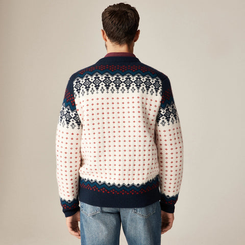 Fair Isle cardigan in lambswool