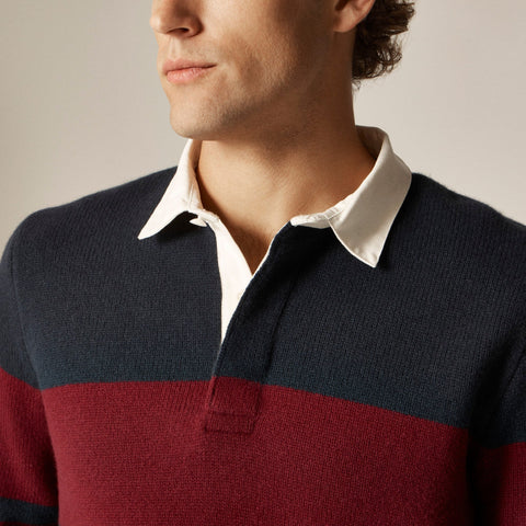 Lambswool rugby sweater
