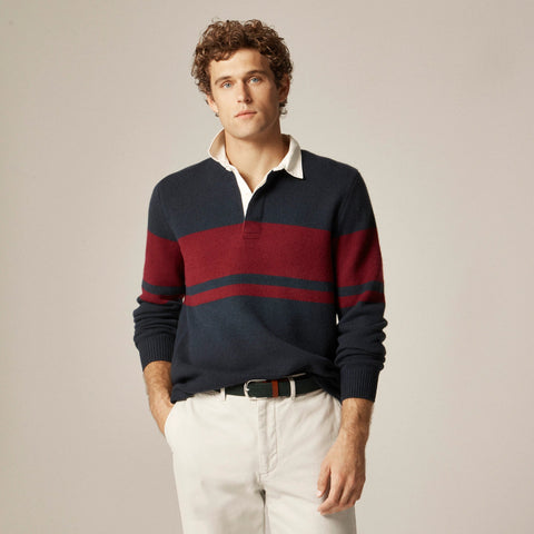Lambswool rugby sweater