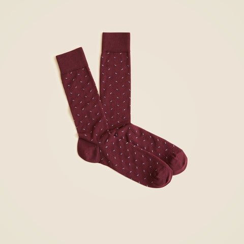 Patterned dress socks