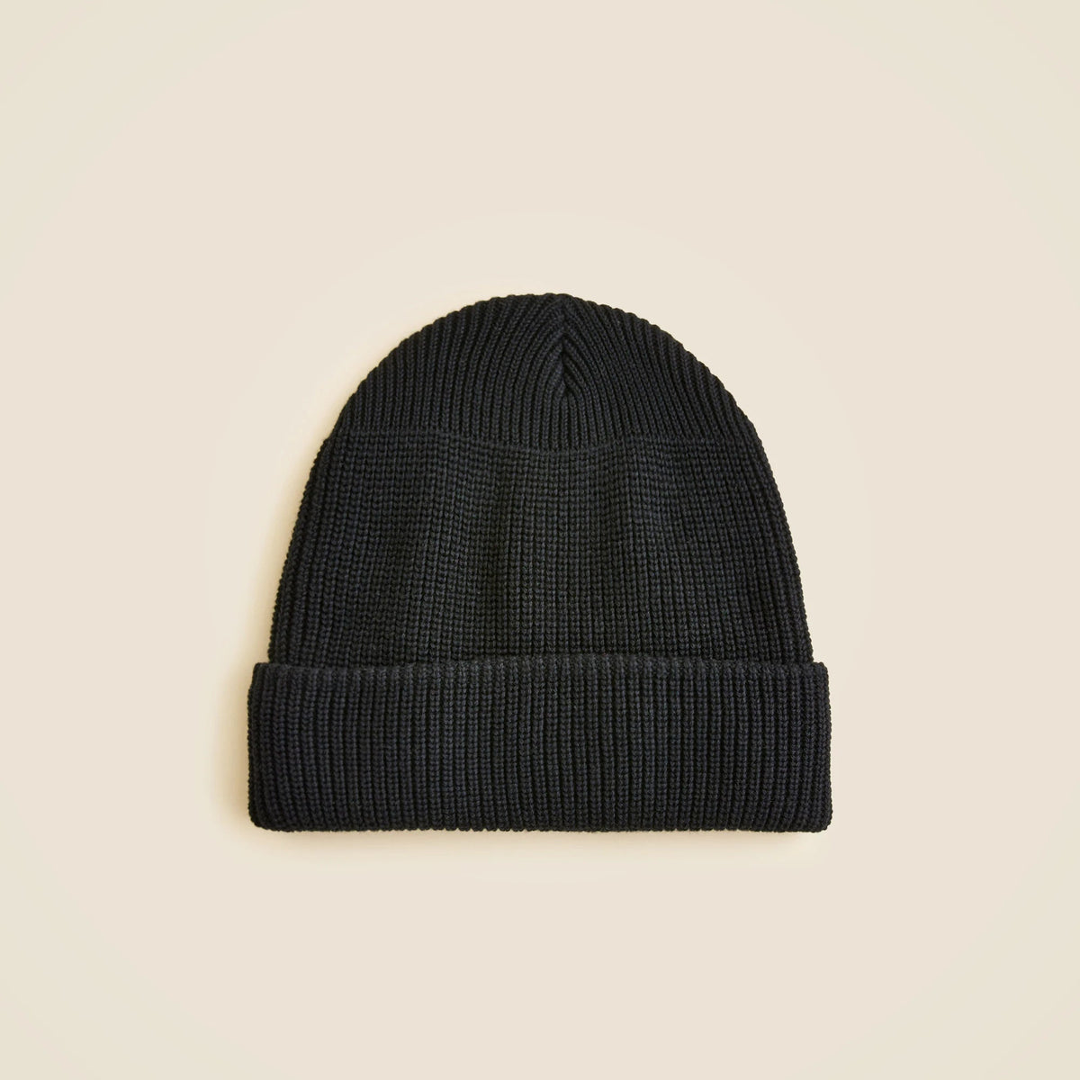 Ribbed beanie in cotton