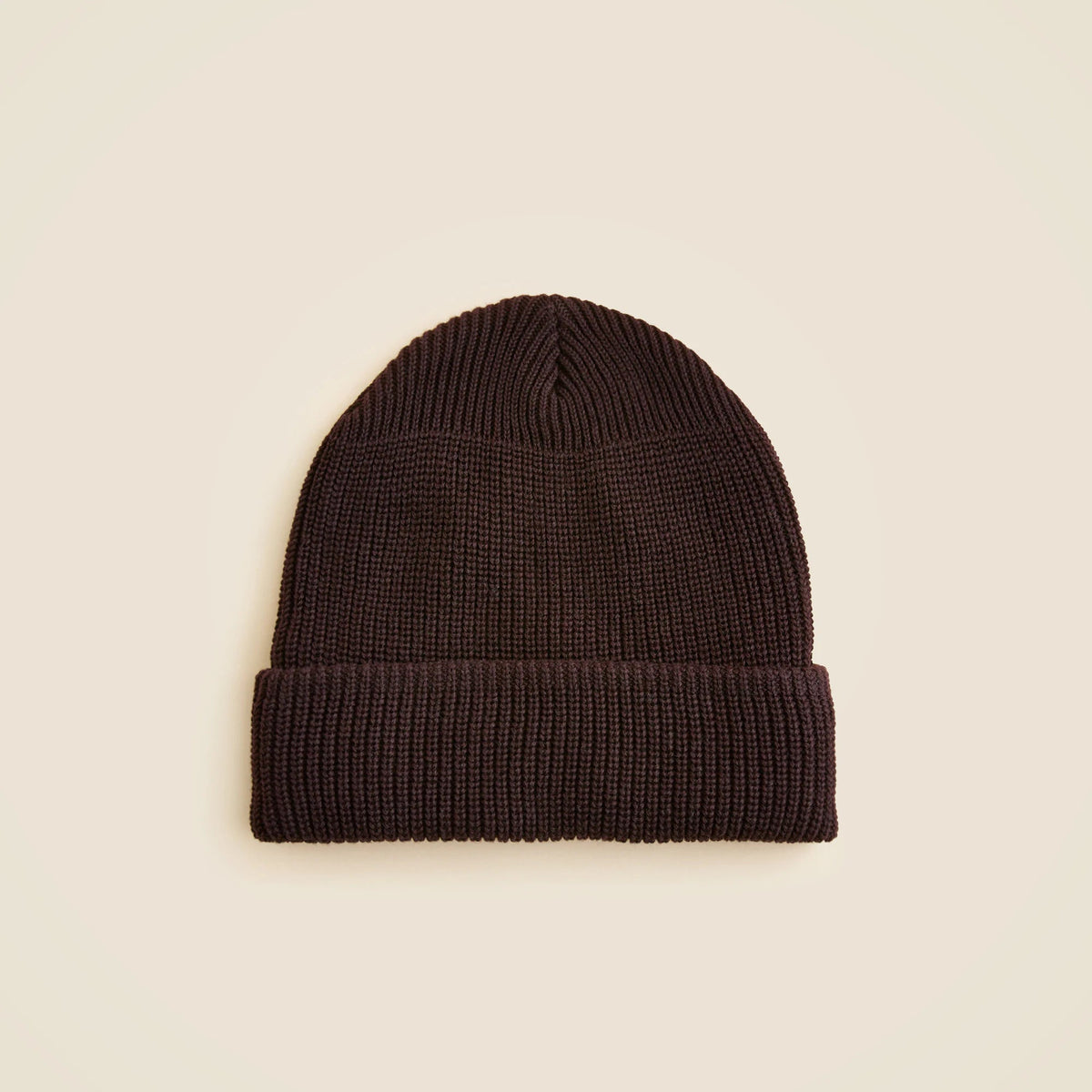 Ribbed beanie in cotton