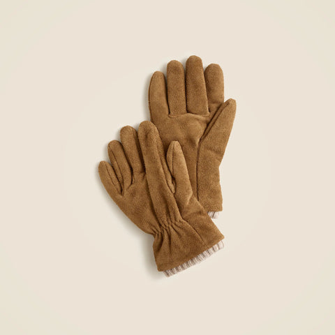 Roughout suede work gloves