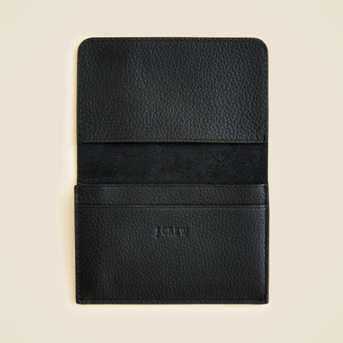 Leather bifold cardholder