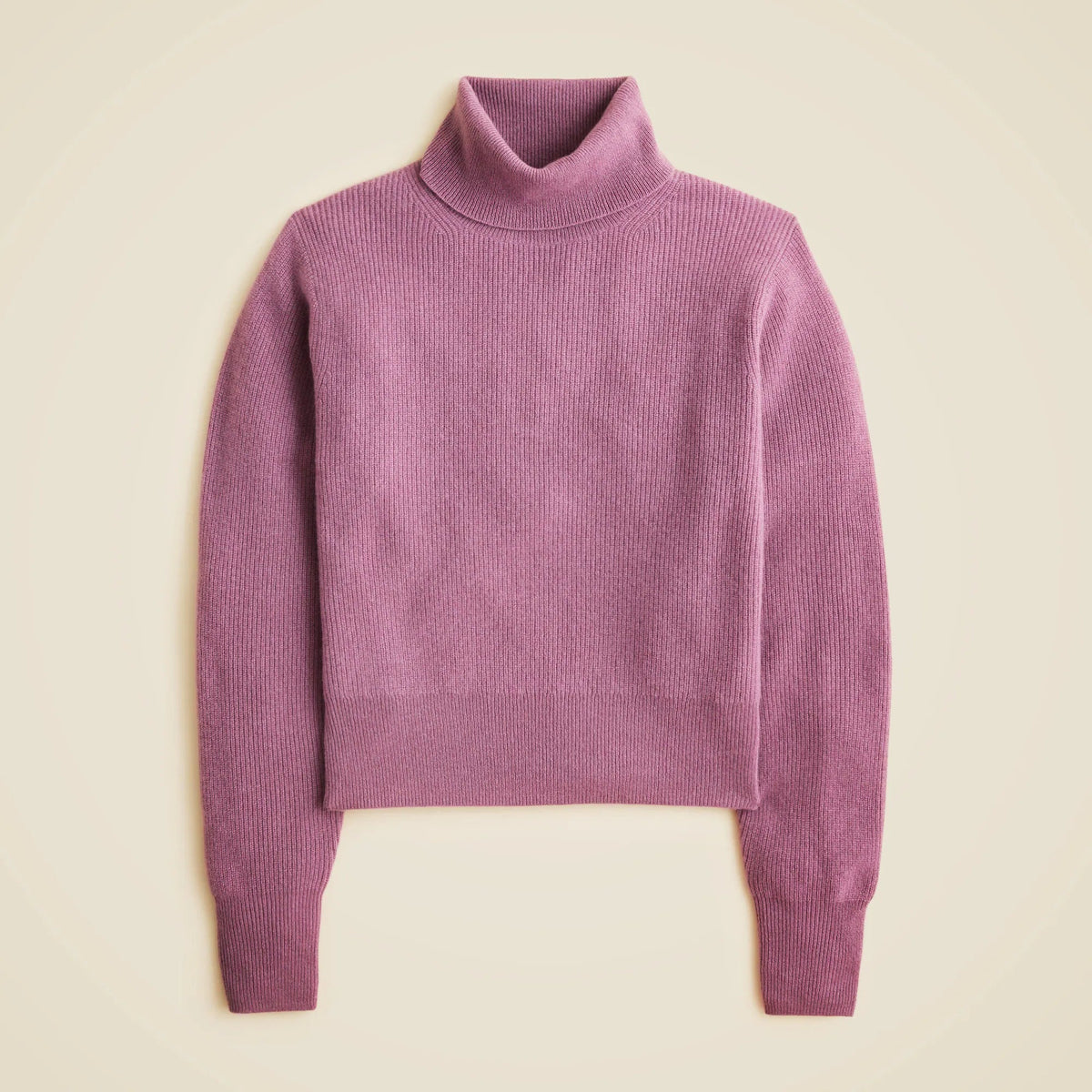 Ribbed cashmere turtleneck sweater