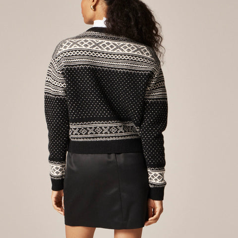 Fair Isle cardigan in vintage wool