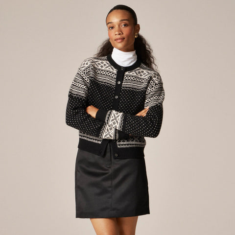 Fair Isle cardigan in vintage wool