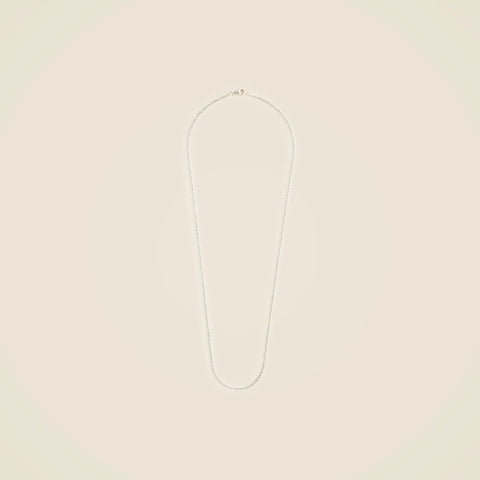 MAPLE curb chain necklace in solid silver