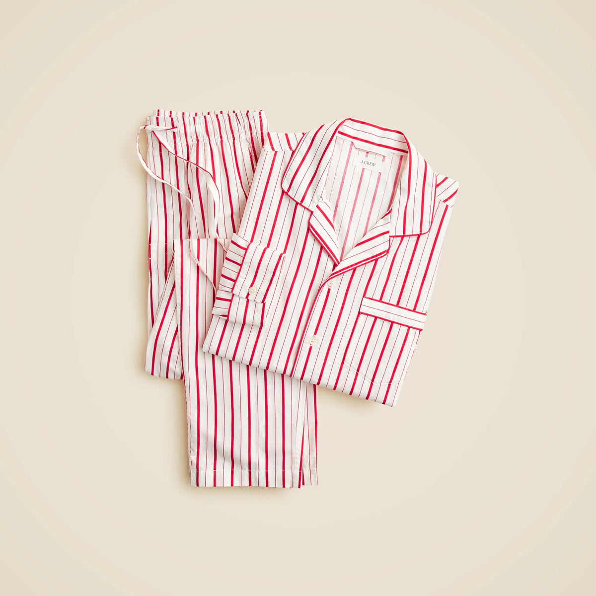 Pajama set in cotton poplin