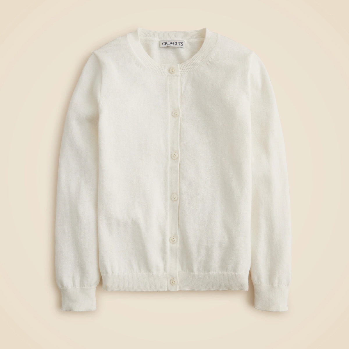 Girls' uniform cardigan in cotton