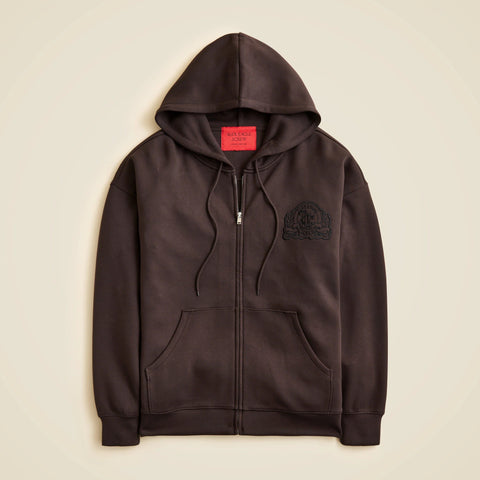 Alex Eagle X J.Crew scuba-knit full-zip hoodie