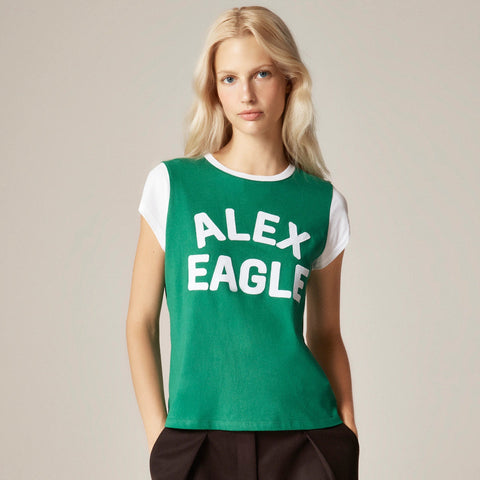 Alex Eagle X J.Crew broken-in jersey colorblock T-shirt