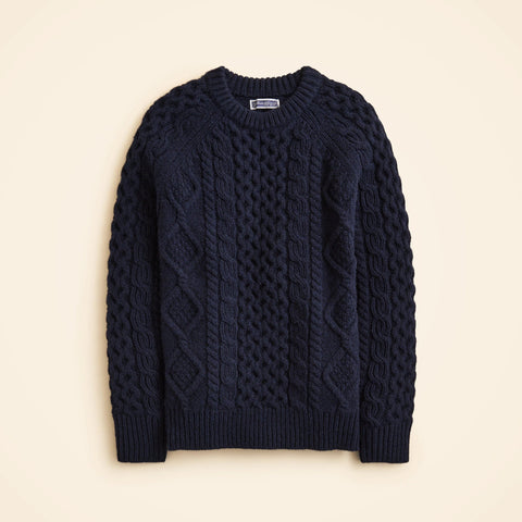 Wallace & Barnes wool cable-knit sweater