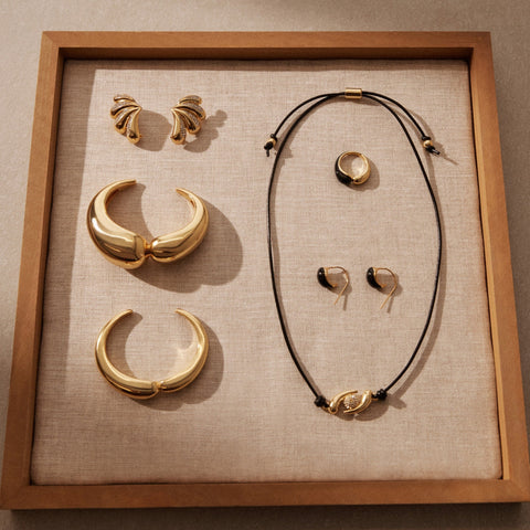 KHIRY X J.Crew two-talon necklace with pavé crystal orb