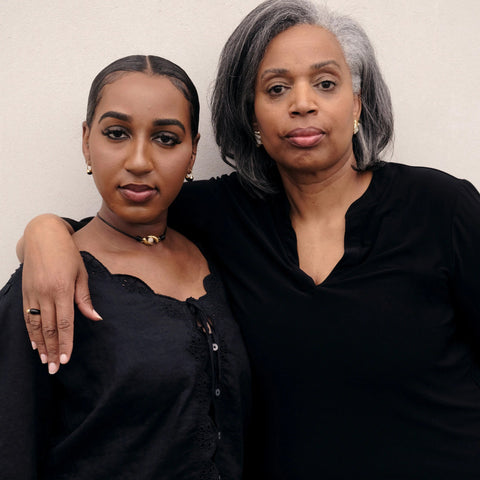 KHIRY X J.Crew two-talon necklace with pavé crystal orb