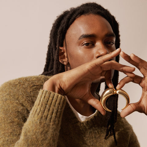 KHIRY X J.Crew medium two-talon cuff bracelet